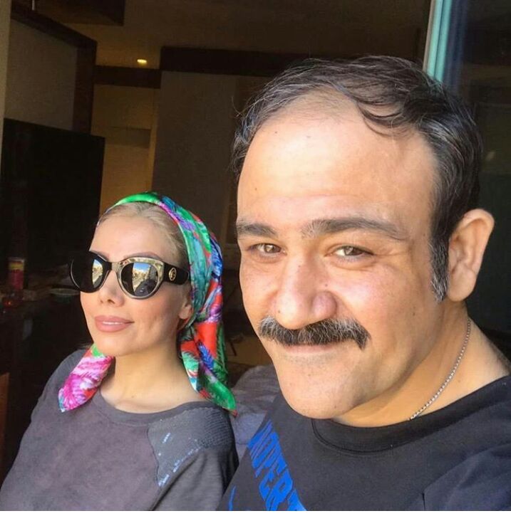 مهران غفوریان و همسرش