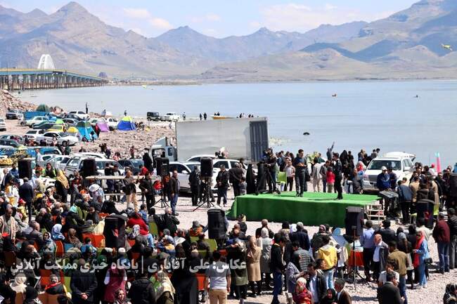 جشنواره فرهنگی، ورزشی و تفریحی دریاچه ارومیه با استقبال ۱۵ کیلومتری 