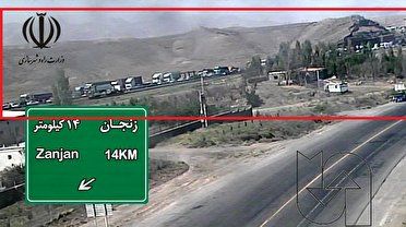 آزادراه زنجان تبریز موقتا مسدود شد