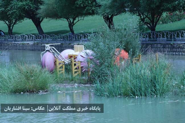 رودخانه‌ای به حال خود رهاشده در میان ارومیه