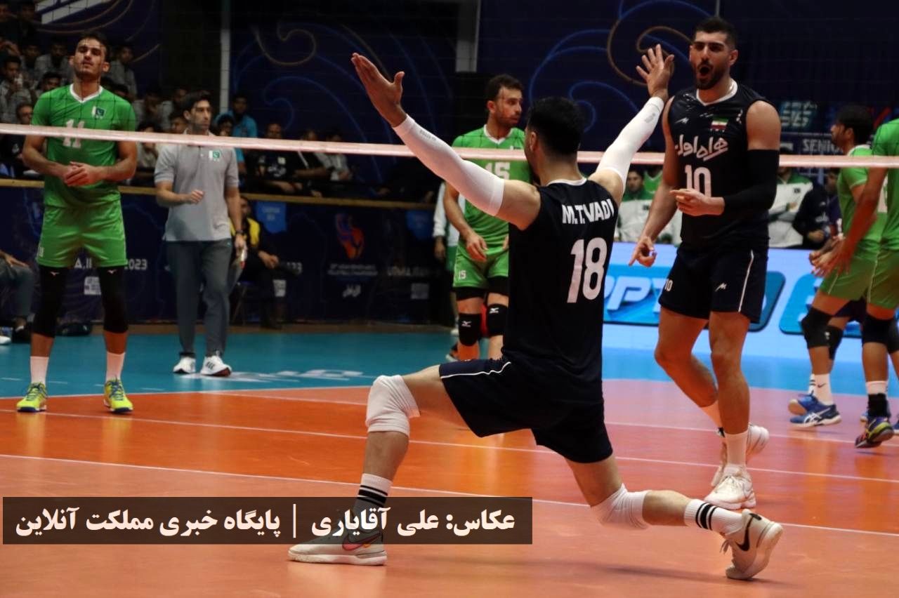 روز چهارم والیبال قهرمانی مردانی آسیا: برد راحت ایران مقابل پاکستان