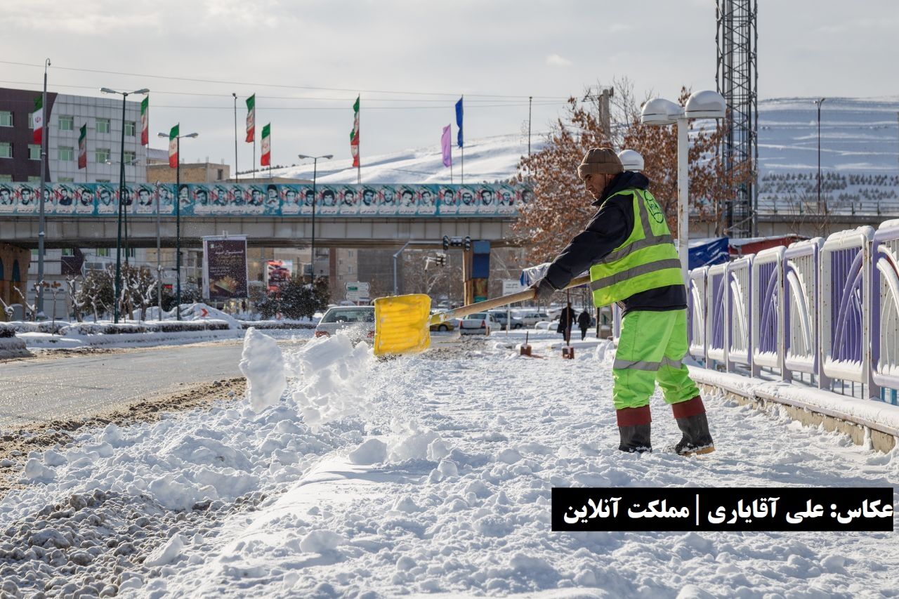 نیمه نخست زمستان ارومیه گذشت / برف و بافت تاریخی شهر در کنار بافت جدید
