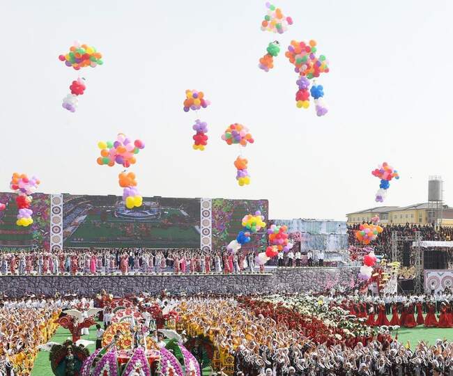 جشن نوروز در تاجیکستان با حضور رئیس جمهور این کشور برگزار شد