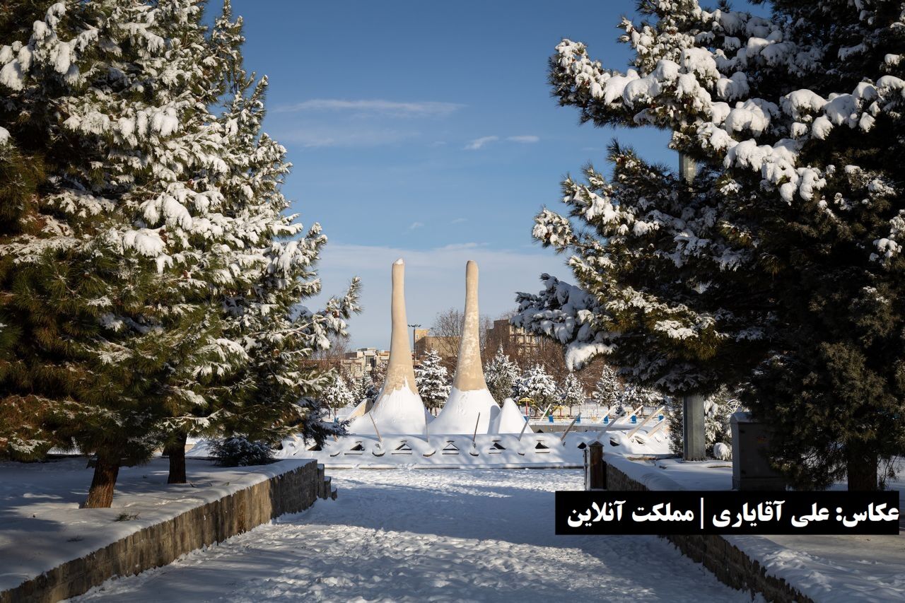 نیمه نخست زمستان ارومیه گذشت / برف و بافت تاریخی شهر در کنار بافت جدید