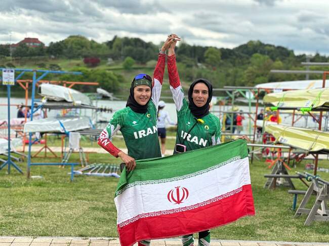 درخشش قایقرانان کشورمان در راه کسب سهمیه المپیک پاریس + تصاویر