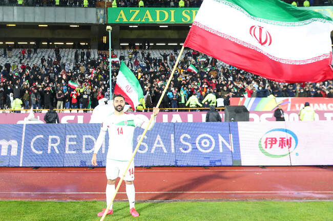 شادی ملی‌پوشان بعد از پایان بازی با عراق و صعود به جام جهانی