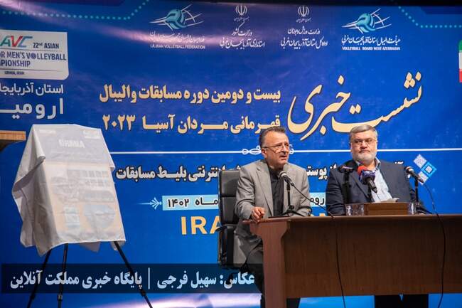 حضور پرتعداد خبرنگاران آذربایجان‌غربی در نشست خبری والیبال قهرمانی