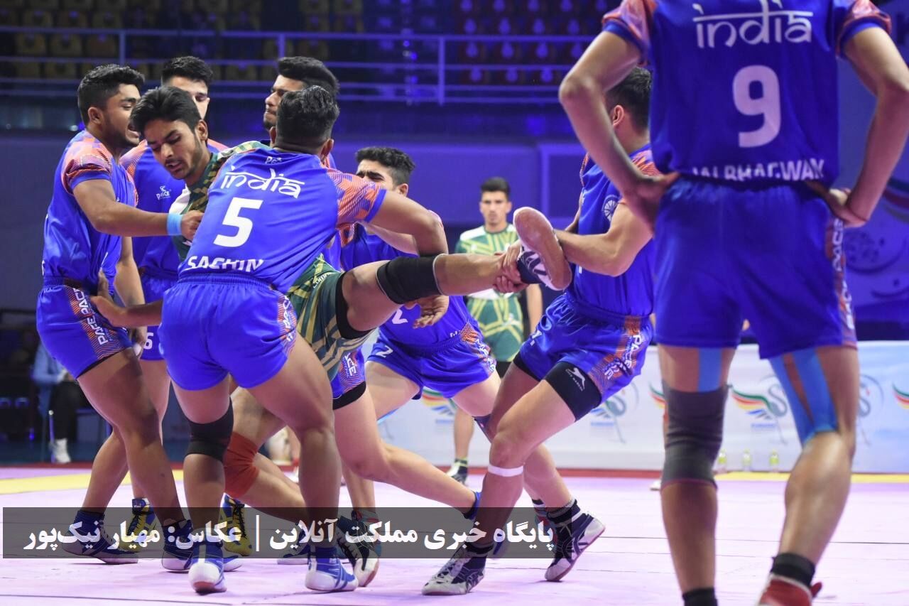 تصاویر | پایان نیمه نهایی کبدی قهرمانی جوانان جهان: نپال و پاکستان سو�
