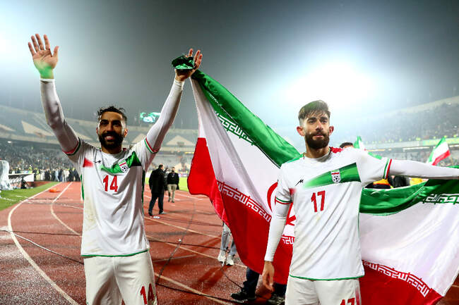 شادی ملی‌پوشان بعد از پایان بازی با عراق و صعود به جام جهانی