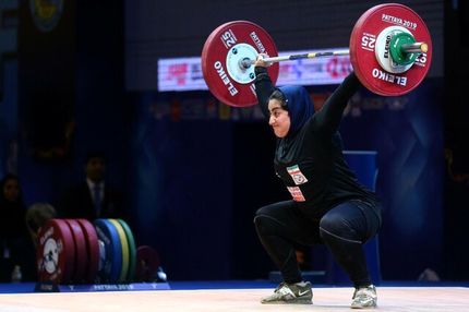 دومین دختر وزنه‌بردار ایران در قطر هفتم شد