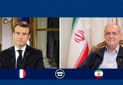 گفت و گوی تلفنی رئیس جمهور با همتای فرانسوی درخصوص بحران لبنان