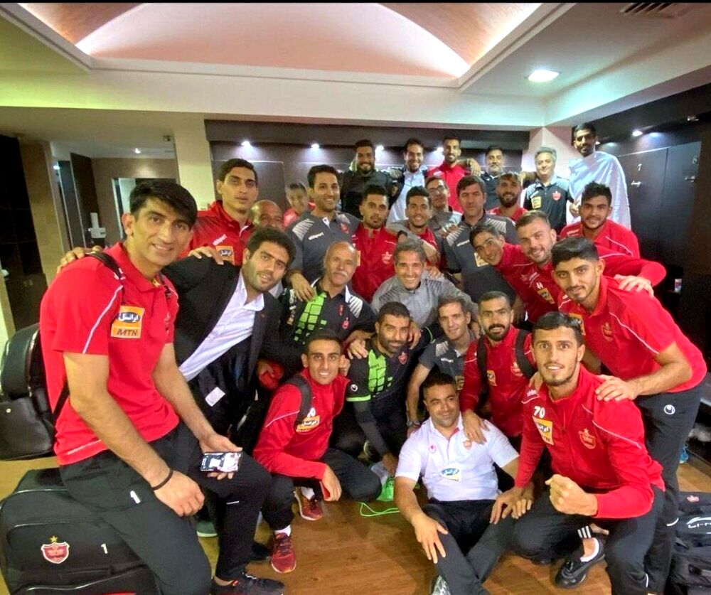 رختکن پرسپولیس بعد از برد پیکان