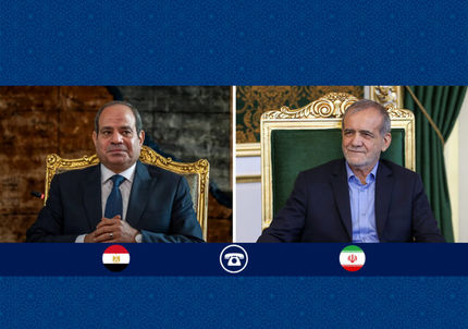 تاکید رئیس جمهور بر تقویت روابط دوجانبه ایران و مصر