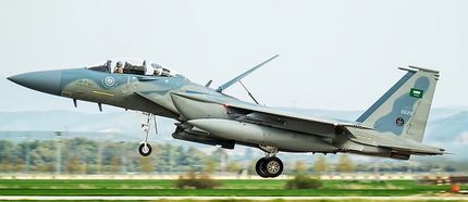 جنگنده F15 عربستان سقوط کرد