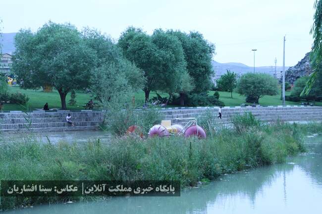 رودخانه‌ای به حال خود رهاشده در میان ارومیه
