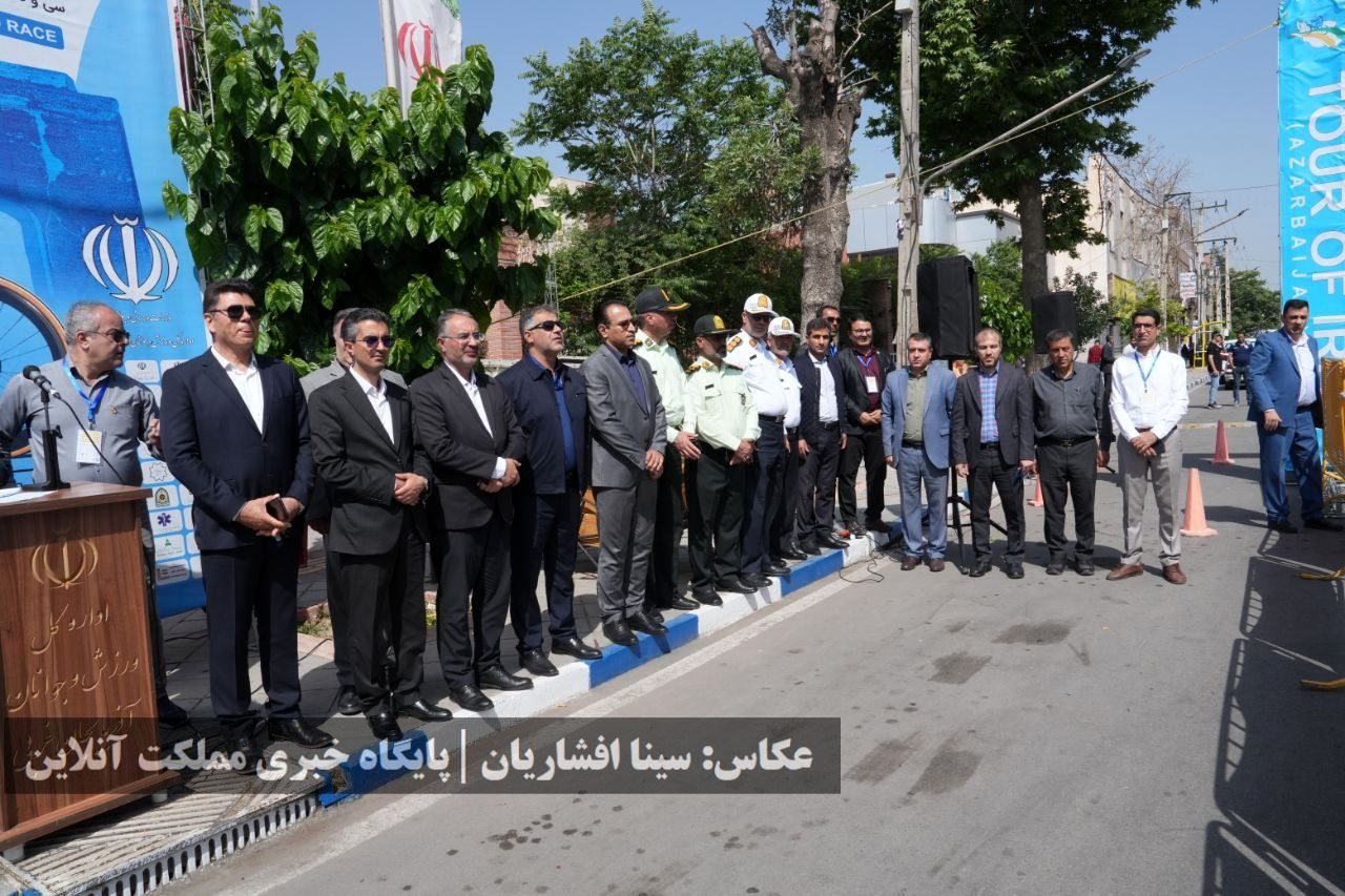 تصاویری از آغاز دور دوم سی و هفتمین دور تور دوچرخه سواری ایران آذربایجان