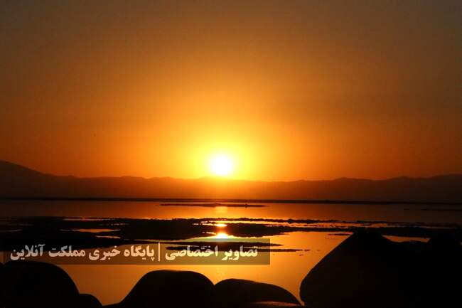 دریاچه ارومیه کم آب تر از همیشه