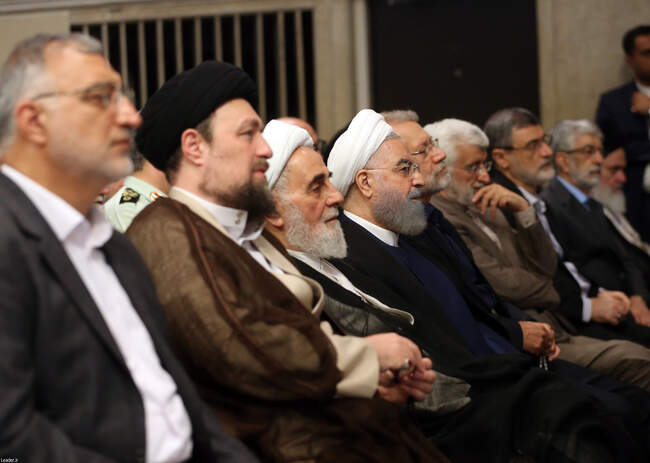 مراسم تنفیذ حکم مسعود پزشکیان به عنوان رئیس جمهور توسط رهبر معظم انق�