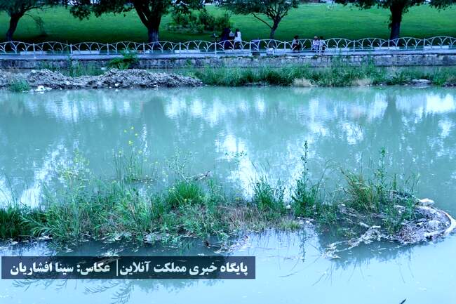رودخانه‌ای به حال خود رهاشده در میان ارومیه