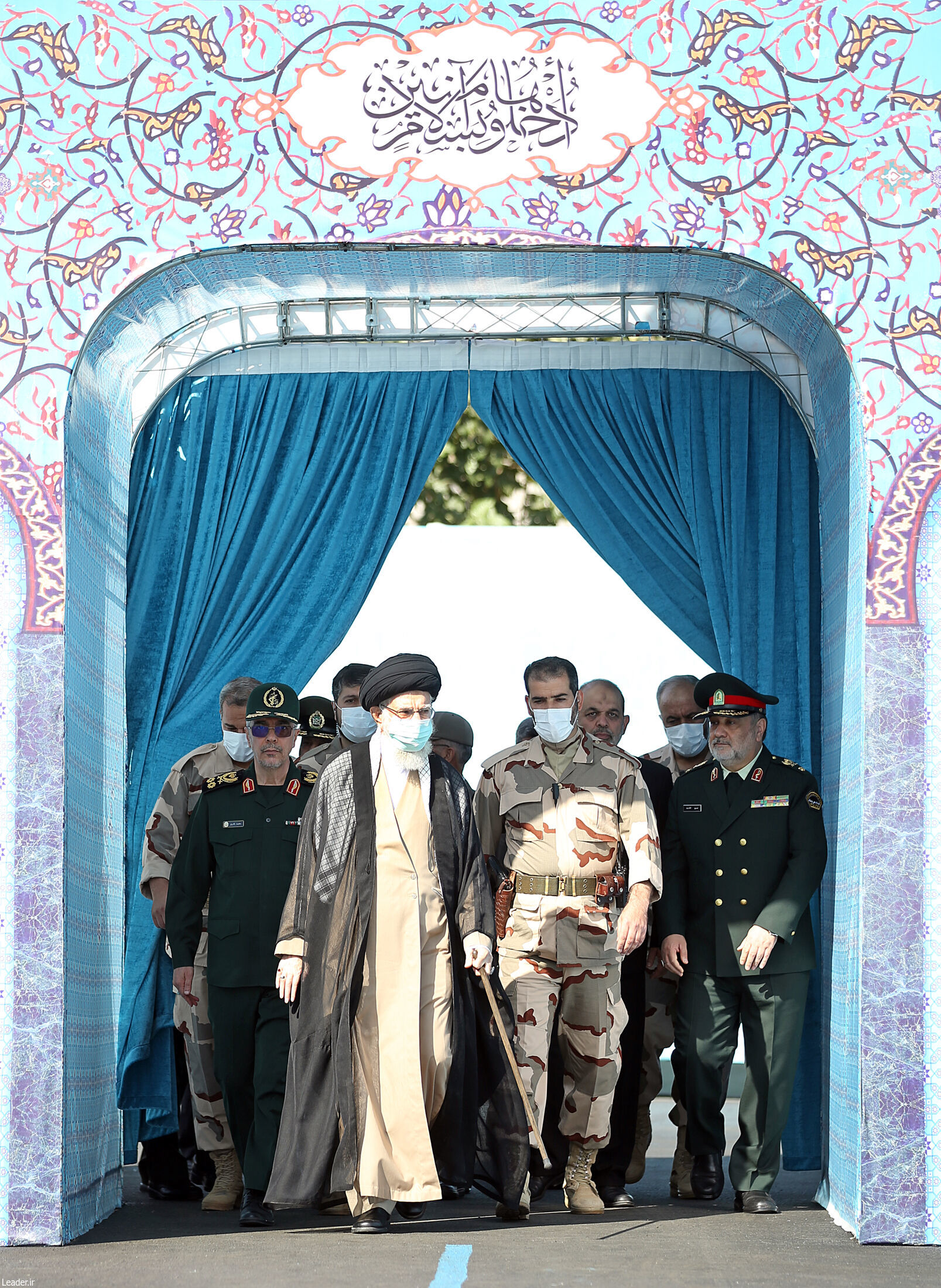 مراسم مشترک دانش‌آموختگی دانشجویان دانشگاههای نیروهای مسلح با حضور مقام معظم رهبری / تصاویر
