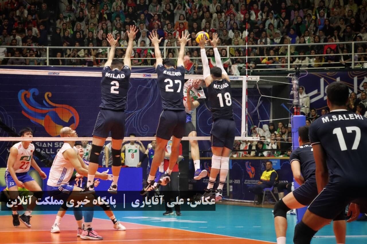 روز ششم والیبال قهرمانی مردان آسیا در ارومیه / تصاویر