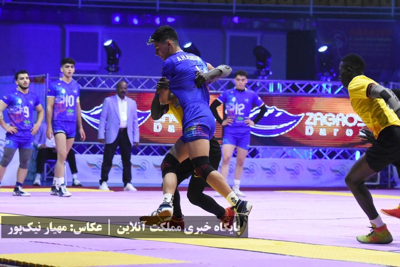 برد تیم ملی کبدی ایران مقابل اوگاندا در مسابقات قهرمانی جوانان جهان /