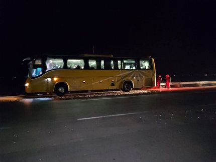 آتش‌سوزی در اتوبوس مشهد-قم / ۶ نفر مصدوم شدند