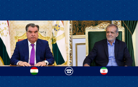 تاکید روسای جمهوری ایران و تاجیکستان بر تقویت روابط دوجانبه بر پایه منافع مشترک و اشتراکات فرهنگی