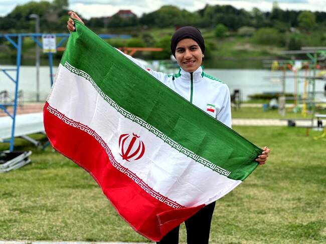 درخشش قایقرانان کشورمان در راه کسب سهمیه المپیک پاریس + تصاویر